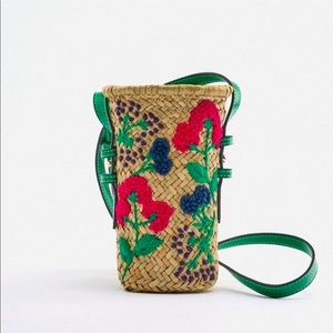 Zara raffia straw bag